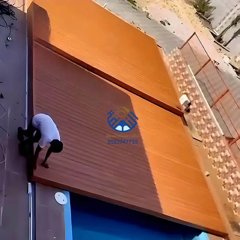 تغطية مسابح بديل خشب متحرك سعر المتر  - تكيسات بديل خشب