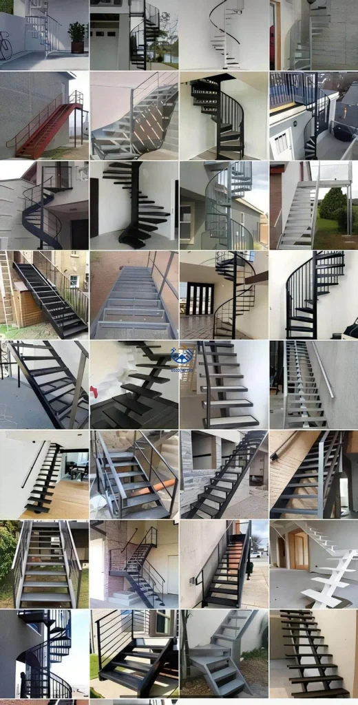 تصميم سلم طوارئ خارجي